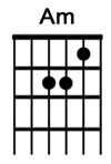 How to play the guitar chord Am.jpg